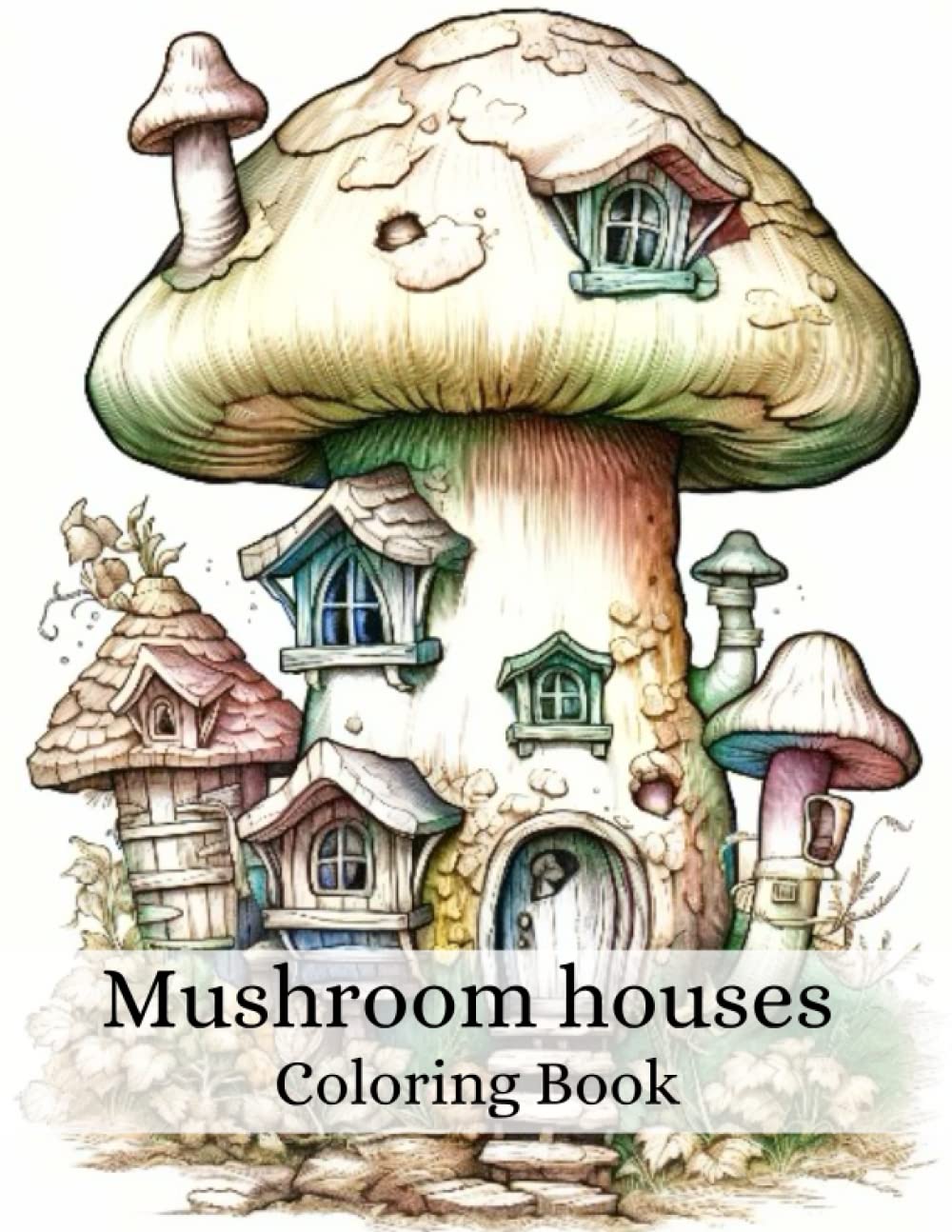 Mushroom Houses Coloring Book