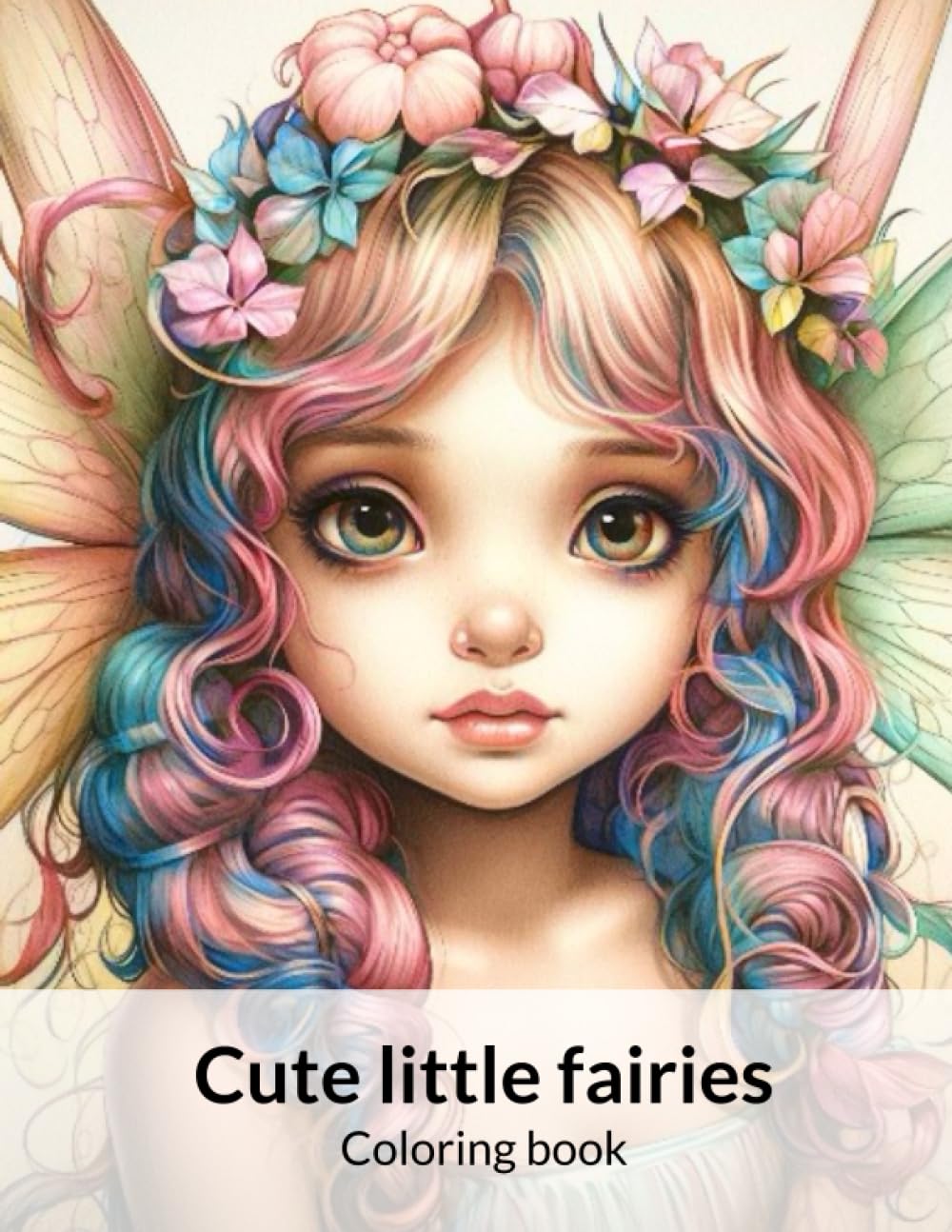 Cute Little Fairies: Coloring book