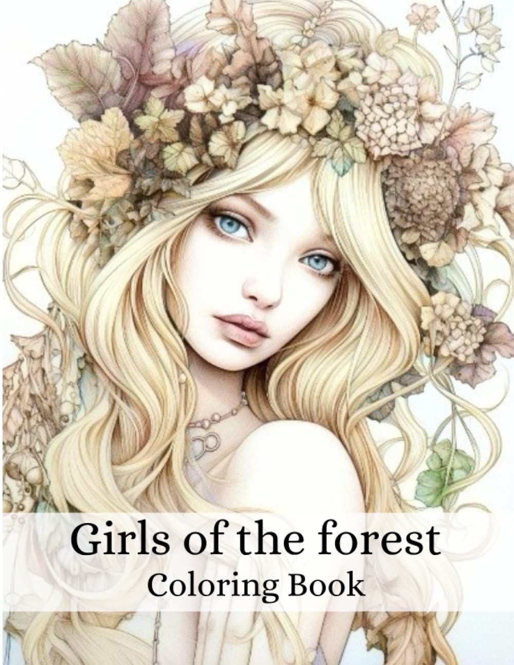 Forest Fairy Girl Coloring Book for Fantasy Anime Fans